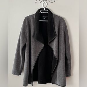 Women’s ORIGINAL Nicole Miller Cardigan Jacket Sherpa Lined Duster Lapel